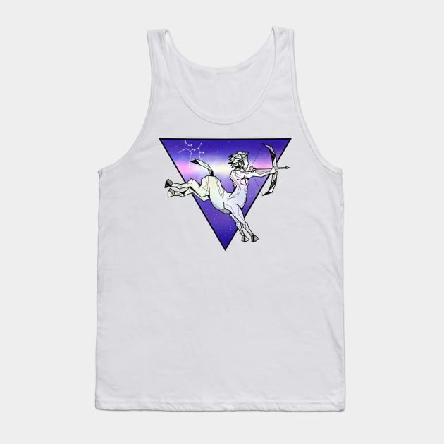 Geometric Centaur Sagittarius Tank Top by mailboxdisco